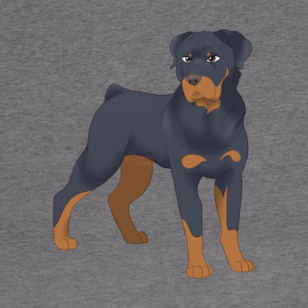 Rottweiler by SkyBlueArts